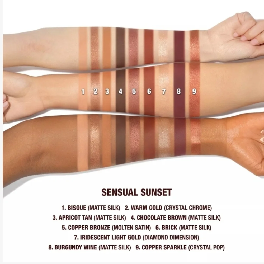 NEW~Charlotte Tilbury Palette of Beautifying Eye Trends~ Sensual Sunset ~RARE